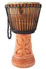 XL Ghanaian Djembe Natural Wood Hand Drum