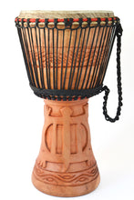 XL Ghanaian Djembe Natural Wood Hand Drum