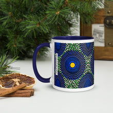 Blue Green African Pattern Coffee Mug