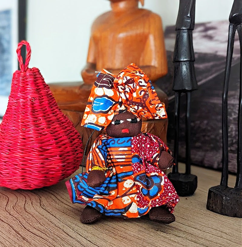 African Doll Christmas Ornament