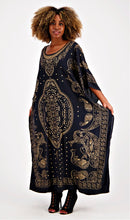 Kaftan Black Gold Paisley Tunic