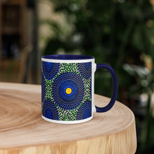 Blue Green African Pattern Coffee Mug