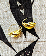 Brass Hoop Earrings Fulani African Jewelry