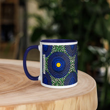 Blue Green African Pattern Coffee Mug