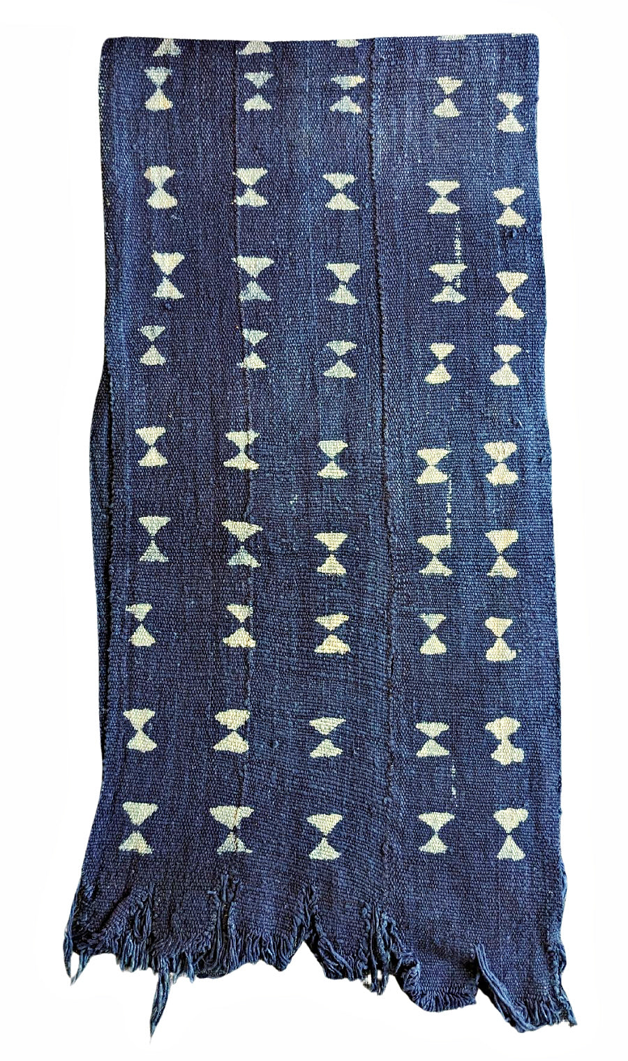 Deep Blue Mud Cloth Fabric Table Runner Shawl – Reflektion Design