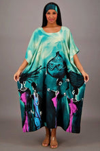 Teal Blue African Queens Kaftan